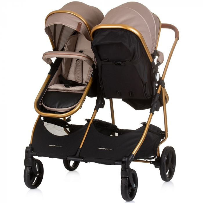 Carucior gemeni Chipolino Duo Smart 2 in 1 golden beige [4]