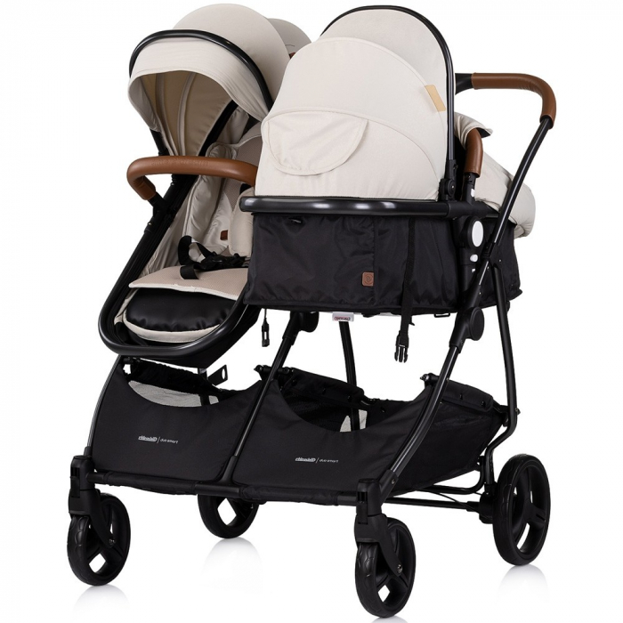 Carucior gemeni Chipolino Duo Smart 3 in 1 biscotta [6]