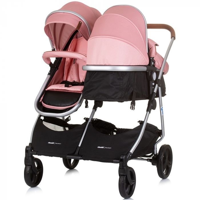 Carucior gemeni Chipolino Duo Smart 3 in 1 flamingo [5]