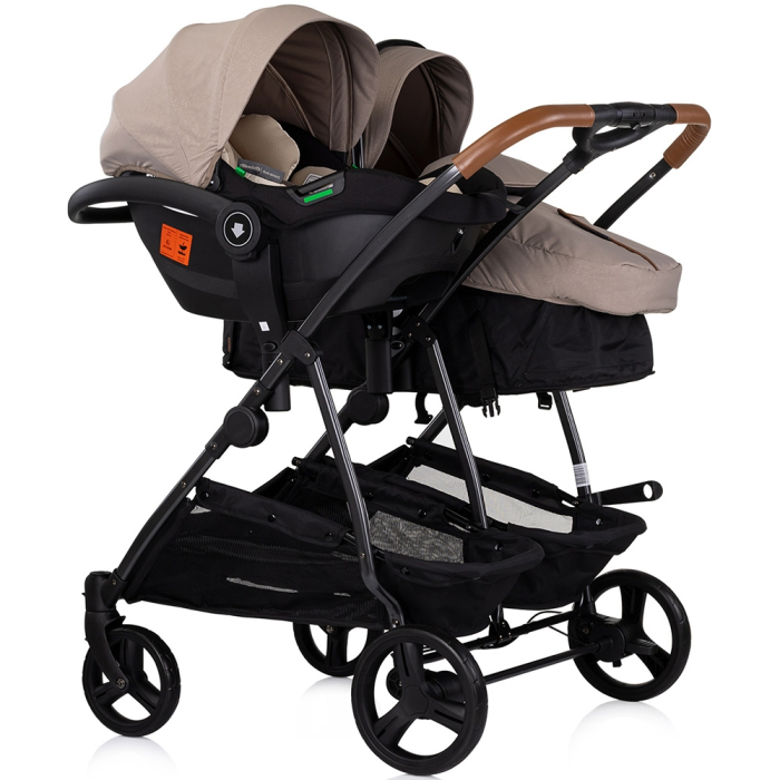 Carucior gemeni Chipolino Duo Smart 3 in 1 tiramisu [17]