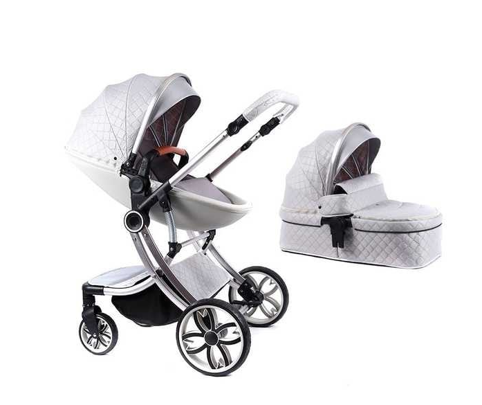 Carucior multifunctional 2 in 1, Forma anatomica pentru landou, Suspensie dubla [6]