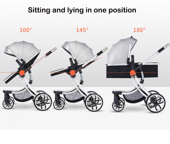 Carucior multifunctional 2 in 1,Forma anatomica pentru landou,Suspensie dubla,verde [2]