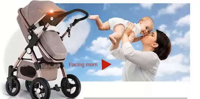 Carucior multifunctional 3 in 1, Dubla suspensie, Modul scoica inclus, Maner reversibil si telescopic, Parasolar cu piele, Geanta de scutece, Saltea groasa de infasat [7]