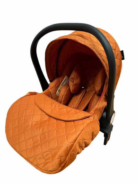 Carucior multifunctional 3 in 1, Forma anatomica pentru landou, Suspensie dubla si Geanta scutece [5]