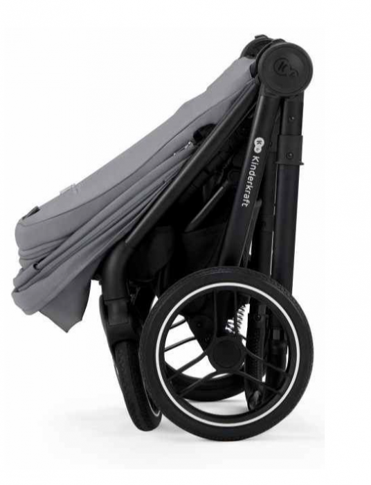 Carucior pentru bebelusi 2 in 1 KinderKraft - Nea, Platinium Grey [6]