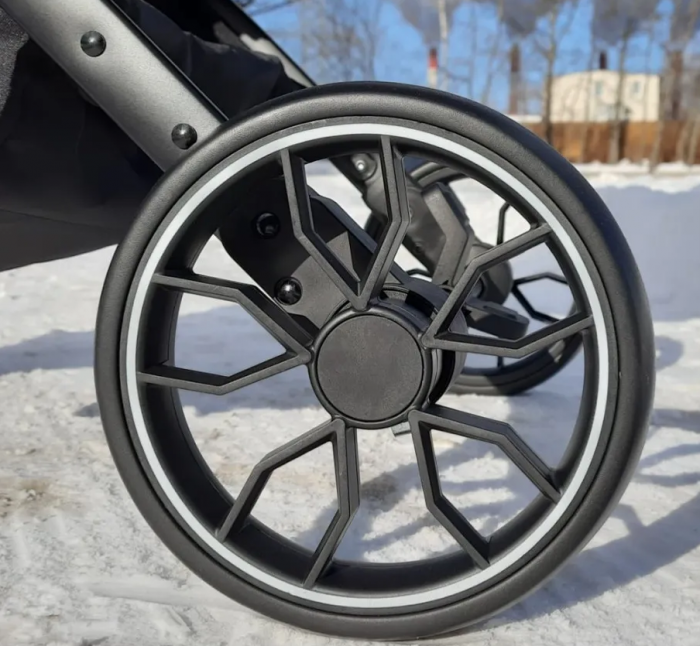 Carucior pentru bebelusi, Bubu-Still, cu pozitie de somn, 0-36 luni, cu husa impermeabila pentru picioare, roz [5]