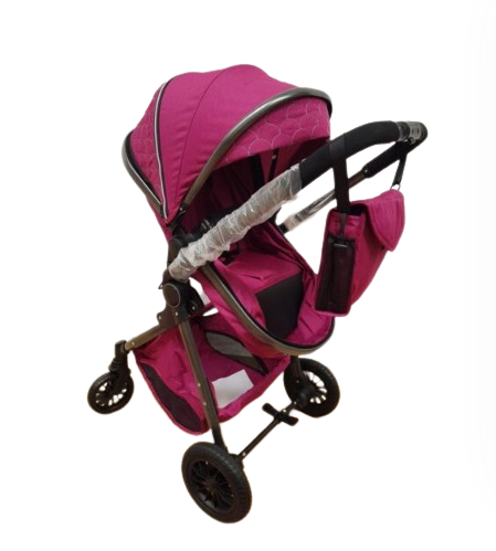 Carucior ,pentru copii,2 in 1,ultrapliabil,Landou detasabil si reversibil,Mov [4]