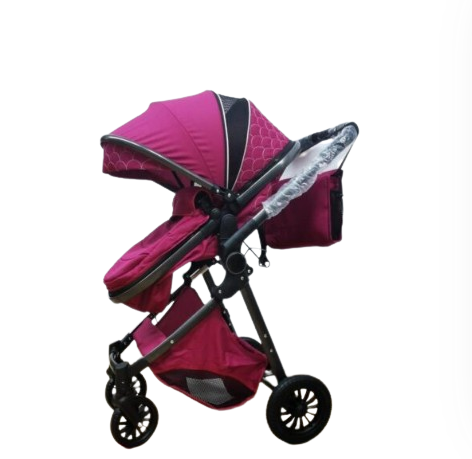 Carucior ,pentru copii,2 in 1,ultrapliabil,Landou detasabil si reversibil,Mov [2]