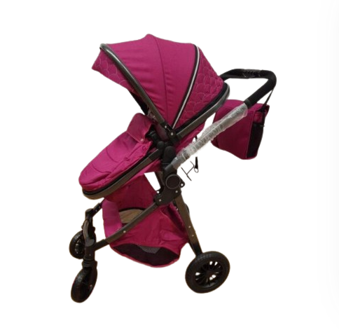 Carucior ,pentru copii,2 in 1,ultrapliabil,Landou detasabil si reversibil,Mov [5]