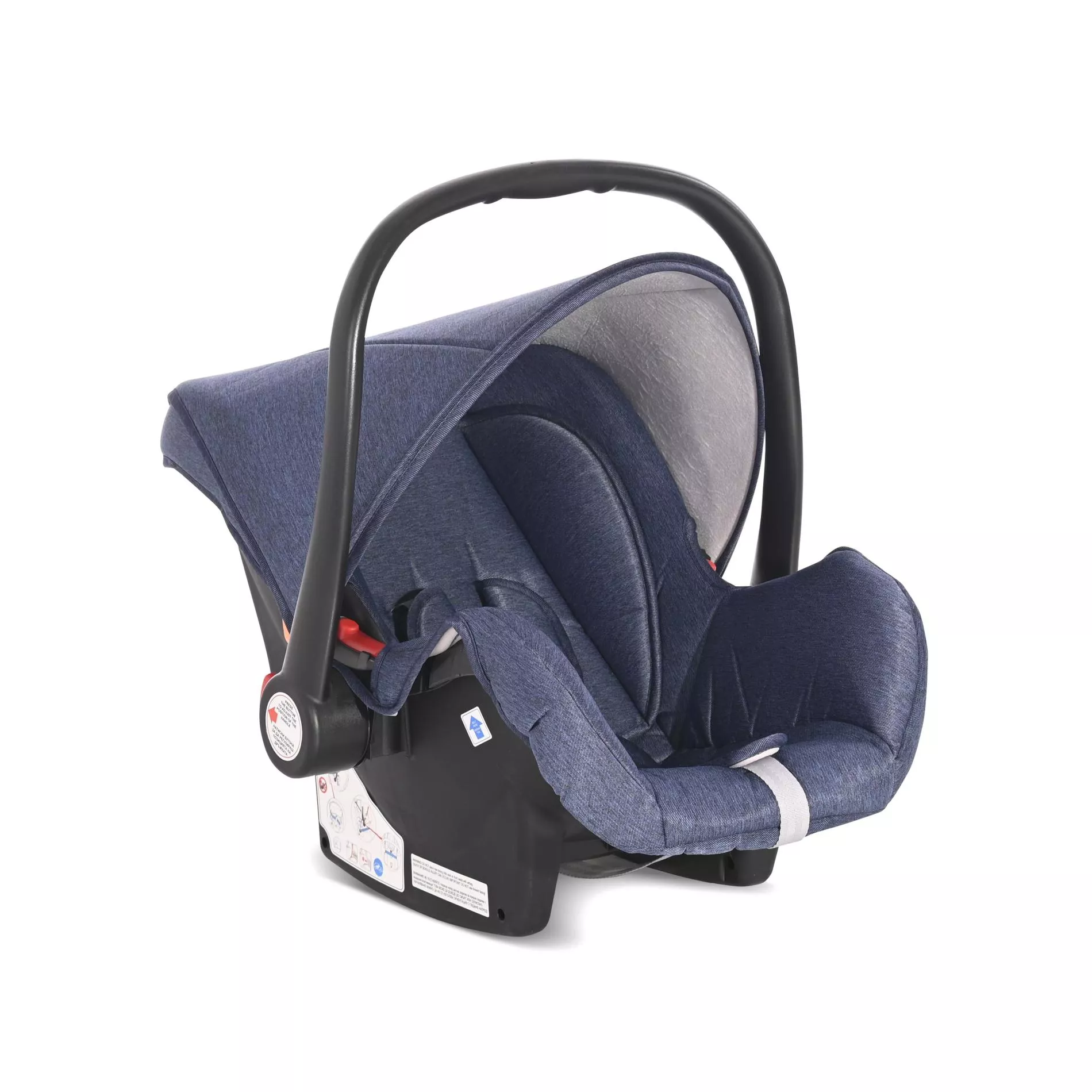 Carucior Set, Alba Classic, landou transformabil, cos auto inclus, cadru aluminiu, Jeans Blue [9]