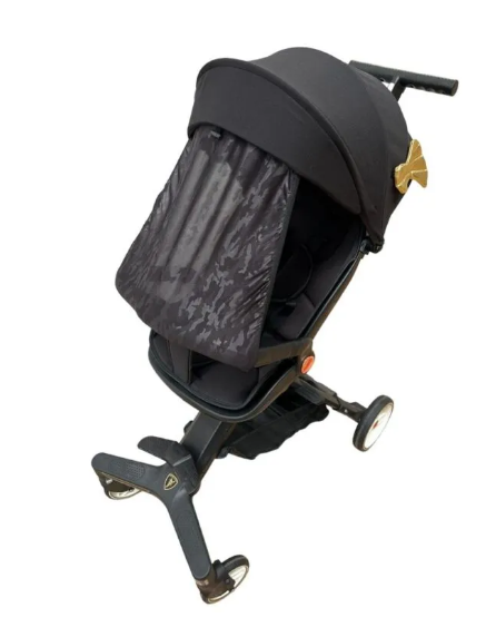 Carucior sport, 2 in 1, reversibil, cu pozitie de somn, parasolar, negru [5]