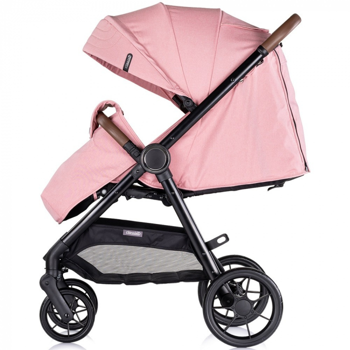 Carucior sport Chipolino Ultera cu husa picioare pink marshmallow [5]