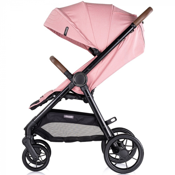 Carucior sport Chipolino Ultera cu husa picioare pink marshmallow [3]