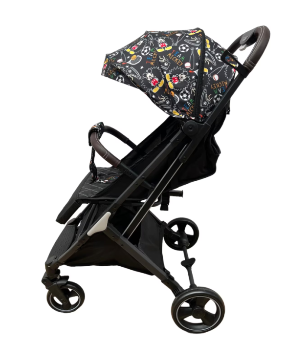 Carucior sport, cu husa pentru picioare, Pliere Troller, Spatar reglabil, Tehnologia inovatoare One-Hand Folding, capotina reglabila, Mickey Mouse [7]
