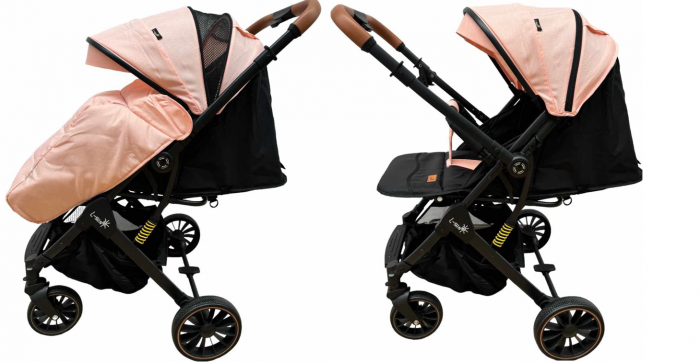 Carucior sport, Cu maner reversibil, 0-36 luni, Suspensie pe cadru, Husa de picioare, Strangere tip troler [2]