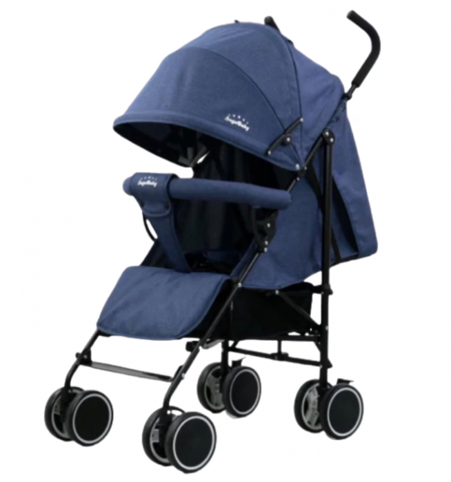 Carucior sport tip umbrela Sage Baby, roti duble, pozitie somn, varsta 6-36 luni, albastru [4]