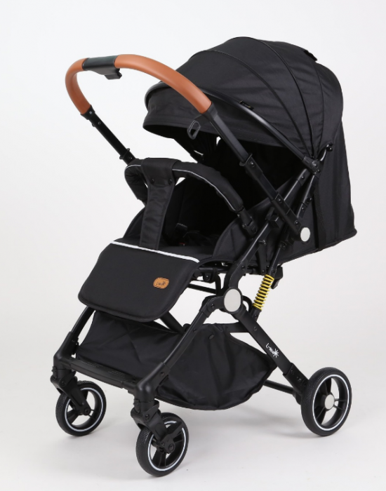 Carucior Sport pentru Copii, cu pozitie de somn, Troller transport par avion, Spatar reglabil prin centura, Geanta pentru scutece, Tehnologia inovatoare One-Hand Folding, Maner reversibil [5]