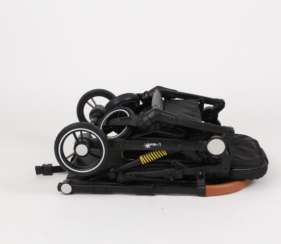 Carucior Sport pentru Copii, cu pozitie de somn, Troller transport par avion, Spatar reglabil prin centura, Geanta pentru scutece, Tehnologia inovatoare One-Hand Folding, Maner reversibil [9]