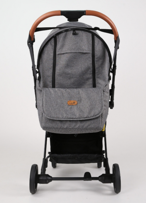 Carucior Sport pentru Copii, cu pozitie de somn, Troller transport par avion, Spatar reglabil prin centura, Geanta pentru scutece, Tehnologia inovatoare One-Hand Folding, Maner reversibil, Gri [6]