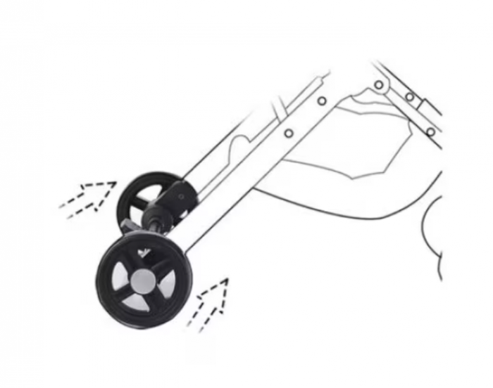 Carucior Sport pentru Copii, cu pozitie de somn, Troller, Spatar reglabil prin centura,Tehnologia inovatoare One-Hand Folding [5]