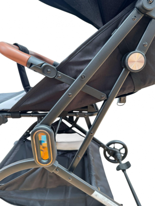 Carucior Sport pentru Copii, cu pozitie de somn, Troller, Spatar reglabil prin centura, Tehnologia inovatoare One-Hand Folding, Suspensii si copertina reglabila [5]