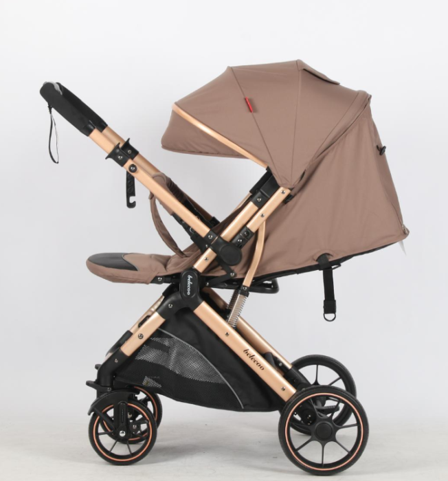 Carucior Sport Pentru Copii, Maner reversibil, Suport biberon, Plasa de tantari, Copertina extensibila, Cu suspensii, Recomandat transport par avion, Belecoo [3]