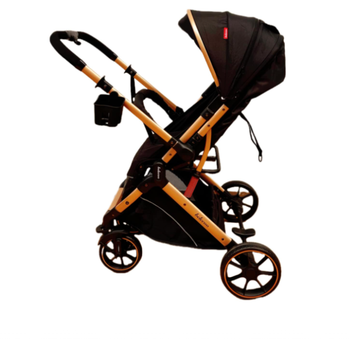 Carucior Sport Pentru Copii, Maner reversibil, Suport biberon, Plasa de tantari, Copertina extensibila, Cu suspensii, Recomandat transport par avion, Belecoo [5]