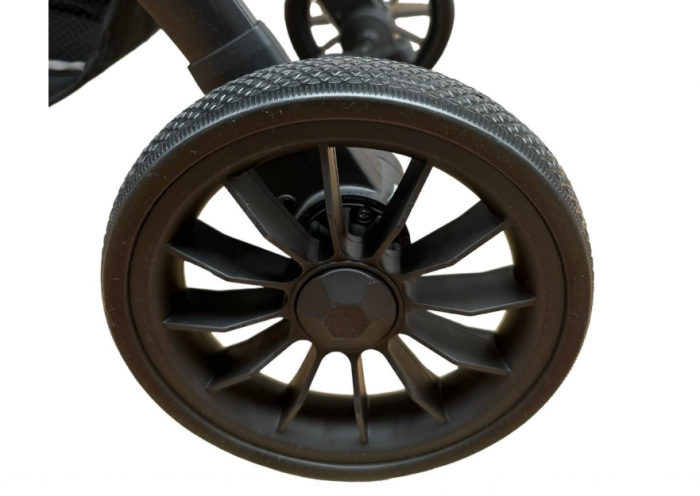 Carucior sport, tip troler, Cu husa de iarna detasabila, Roti cauciuc, Strangere ultracompacta, S1, Caramiziu [5]