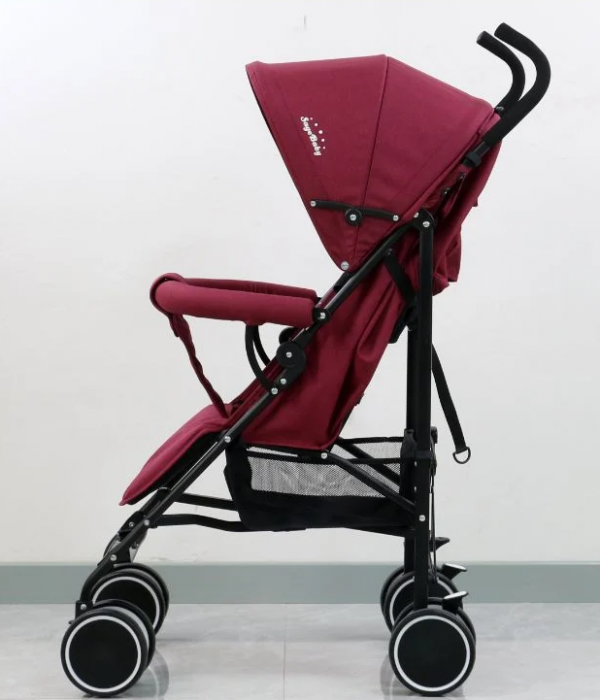 Carucior sport tip umbrela Sage Baby, roti duble, pozitie somn, varsta 6-36 luni, Rosu [3]
