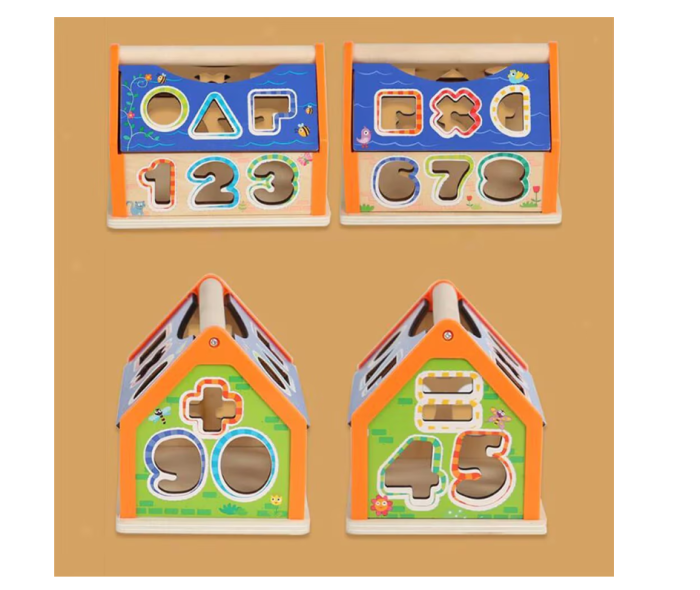 Casuta cu sortator forme si cifre, Montessori [3]