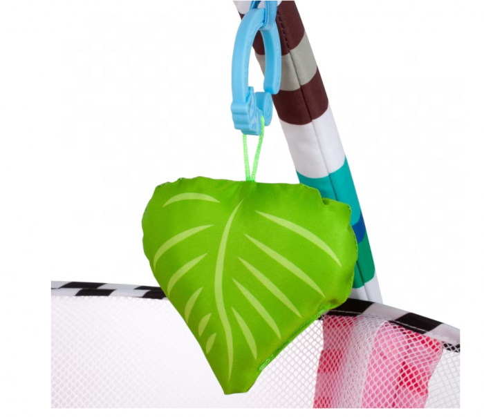 Centru de activitati 3 in 1 si saltea de joaca "Happy Hippo" pentru copii si bebelusi cu 4 jucarii si 30 de bile multicolore [2]