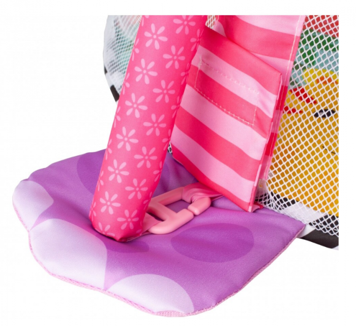 Centru de activitati 3 in 1 si saltea de joaca "Happy Hippo" pentru copii si bebelusi cu 4 jucarii si 30 de bile multicolore [6]