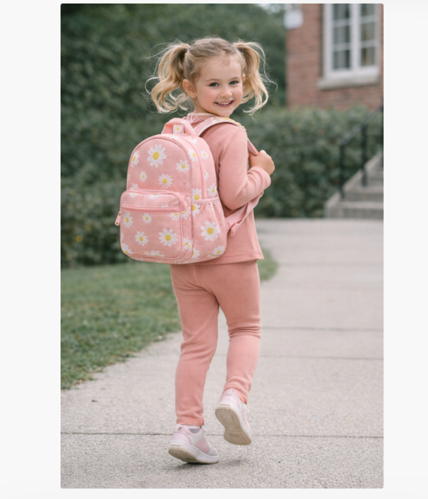 Compleu fete, cu broderie, roz [3]