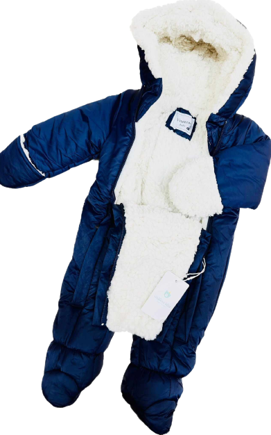 Combinezon termic pentru bebe,bleumarin [2]