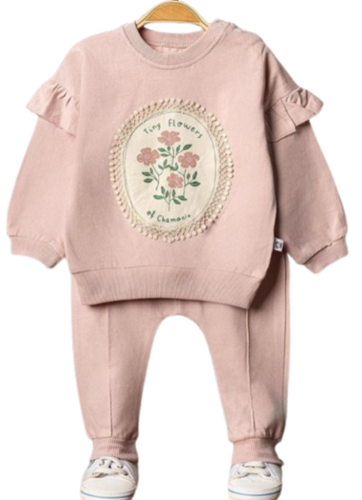 Compleu 2 piese, medalion floral [1]