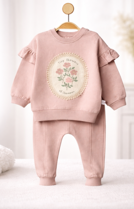 Compleu 2 piese, medalion floral [2]