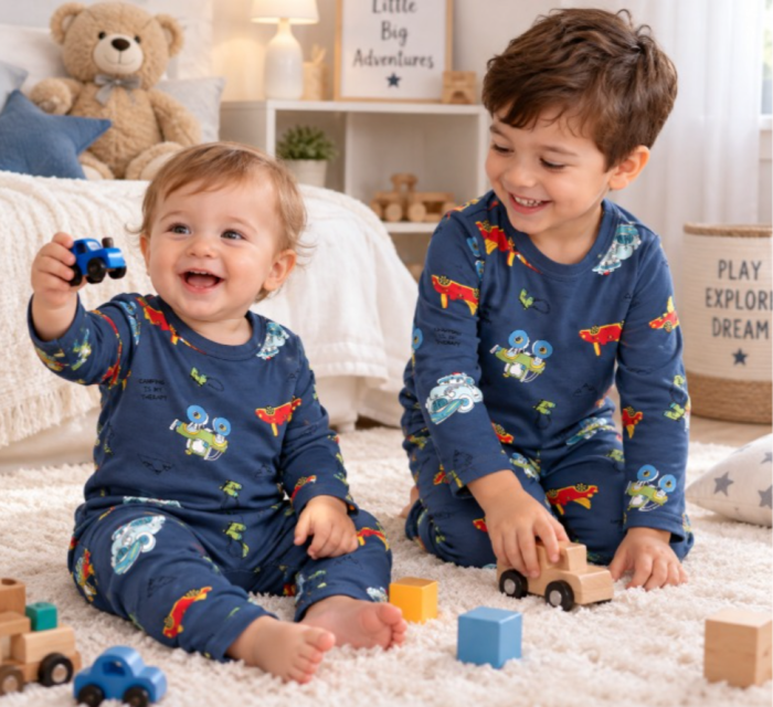 Compleu 2 piese, pentru copii, tip pijama, din bumbac 100%, Cars [2]