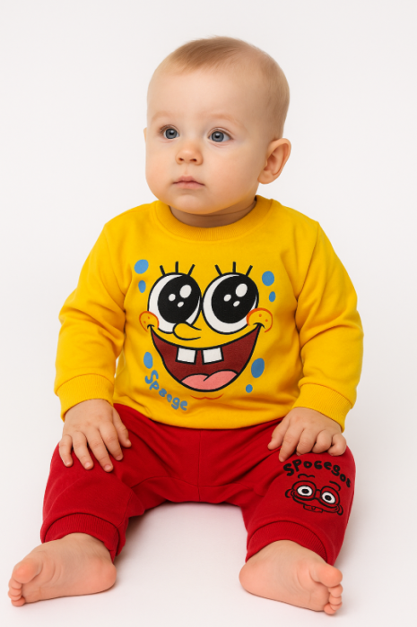 Compleu 2 piese, SpongeBob, galben [1]