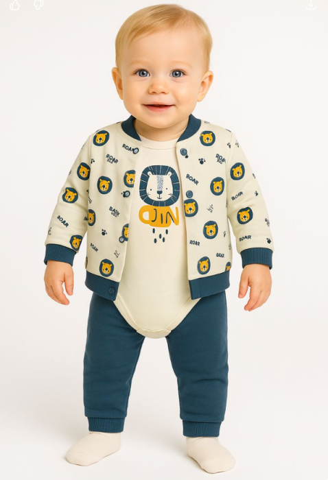 Compleu 3 piese, cu body, Eu sunt regele [2]