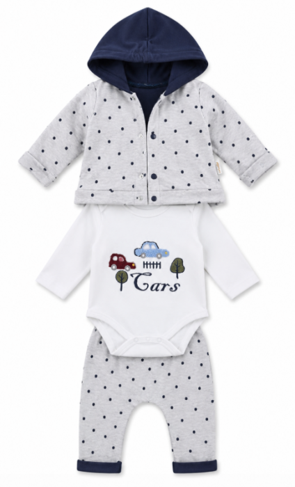 Compleu 3 piese, cu body, stilizat, Cars [3]