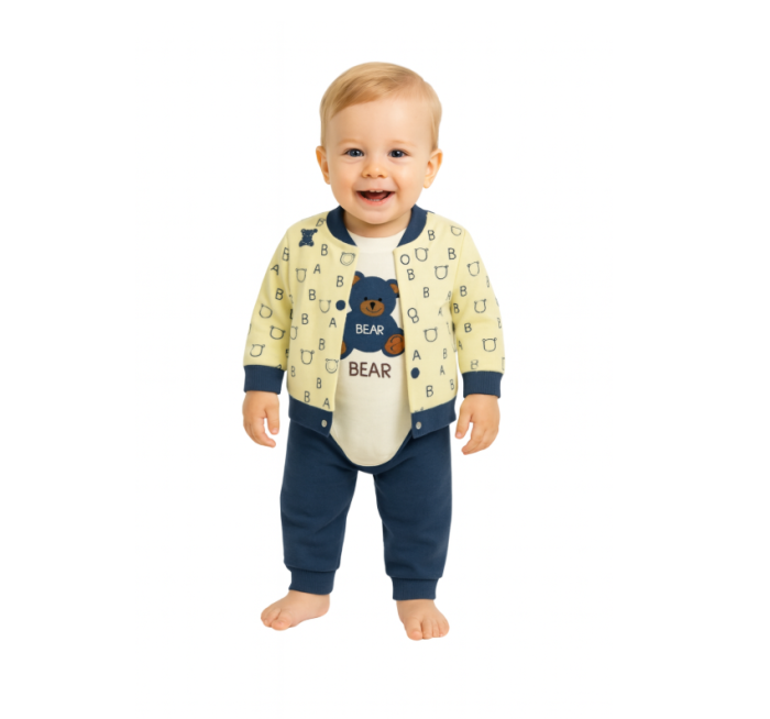 Compleu 3 piese, cu body, Ursuletul Somnoros [2]