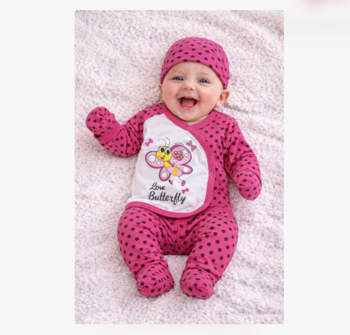 Compleu 5 piese, Model fluturas, 0-3 luni [2]