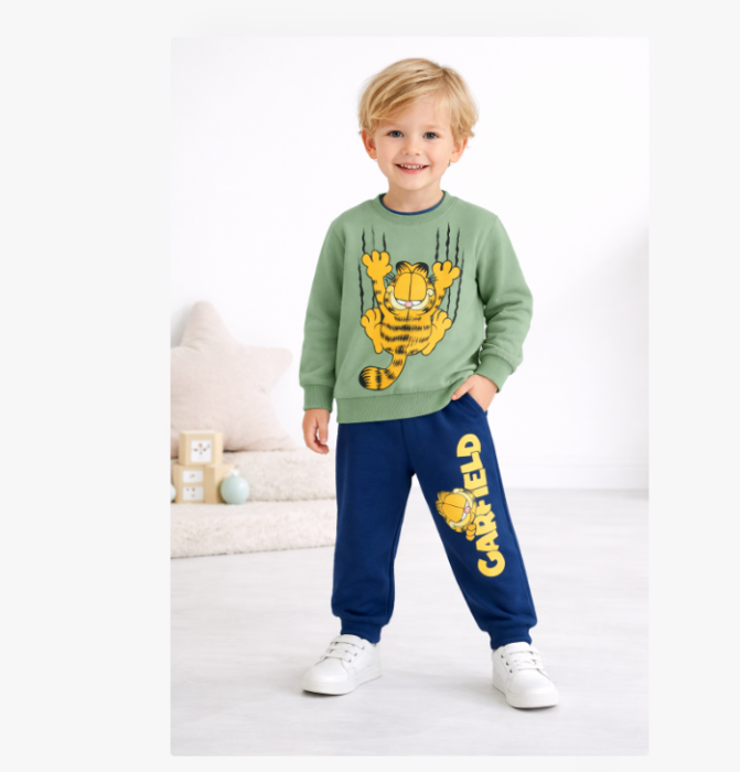 Compleu baiat, Garfield, Verde [2]