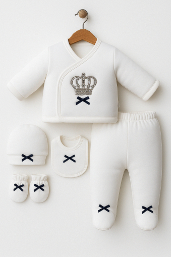 Compleu nou nascut, 5 piese, Micul Print [2]