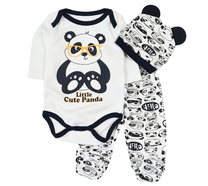 Compleu pentru bebelusi, 3 piese, Bubu-Still,ursulet cu papion [1]