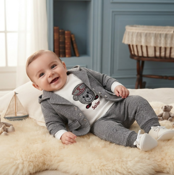Costum bebe, 3 piese, Marinarul plimbaret [4]
