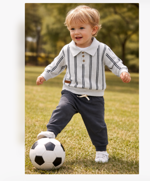 Costumas 2 piese, bluza tip camasa si pantalon [2]