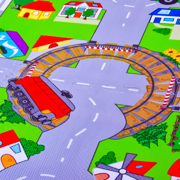 Covoras buretat, Circulatie/Litere, 120x120 cm [2]