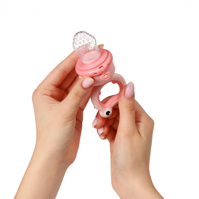 Dispozitiv hranire copii cu rasucire Babyono broscuta roz [2]