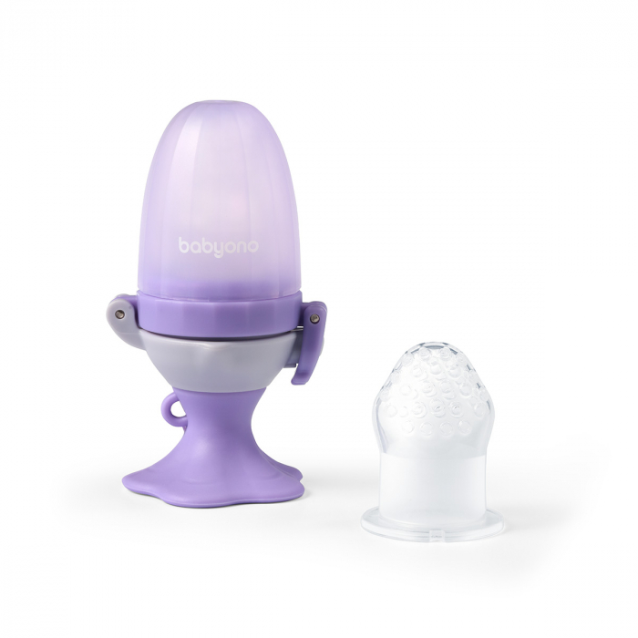 Dispozitiv hranire copii cu rasucire Babyono floare mov [10]